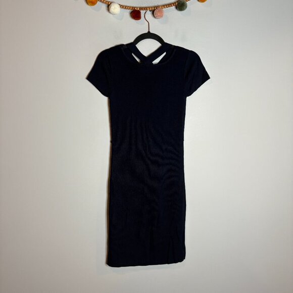 Vivienne Tam navy blue cut out strappy bodycon midi dress - Picture 5 of 5